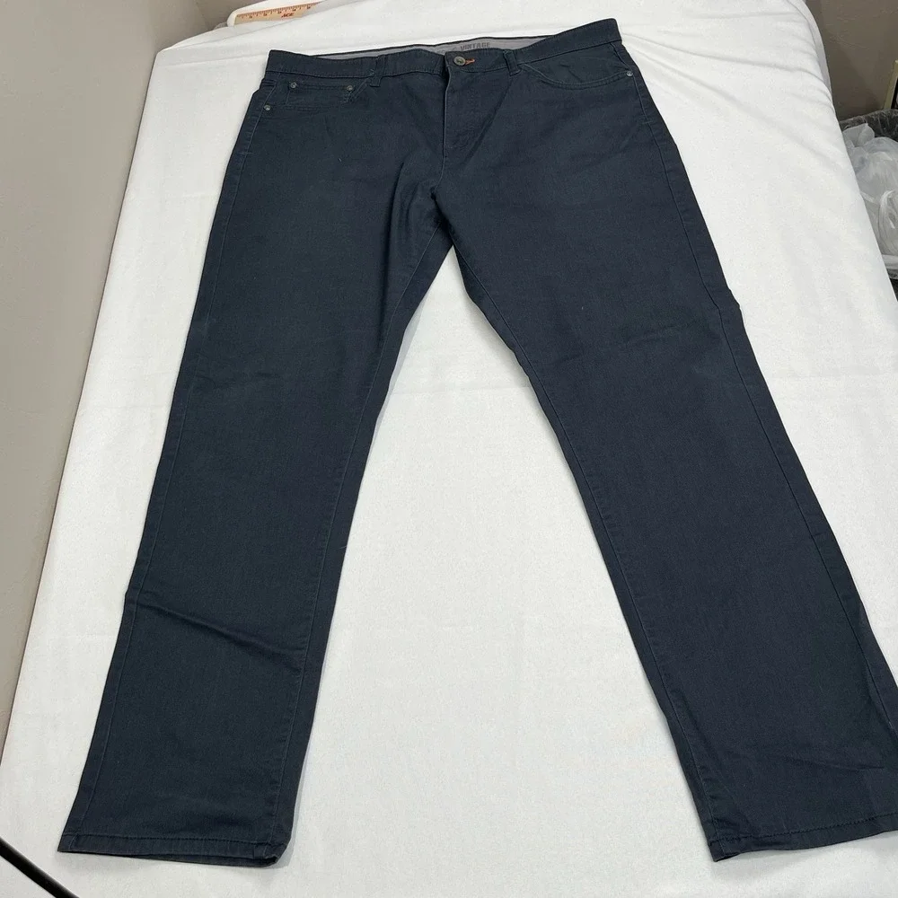 Weatherproof Jeans Men's 40x34 Blue Straight‎ Fit Vintage Straight Dark Wash